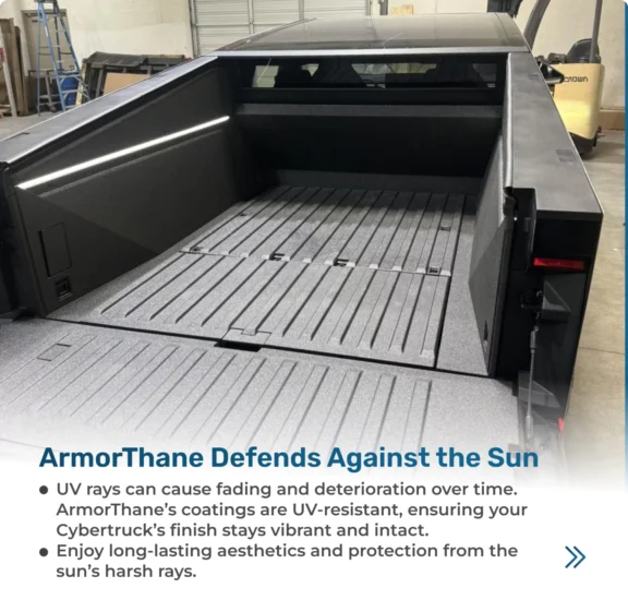 Saving The Cybertruck With Armorthane Bedliner 14 Armorthane's cybertruck coatings