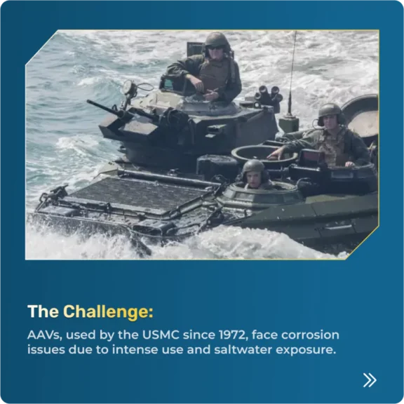 Dual-Environment Aav Protection With Polyurea Coatings 9 USMC AAV navigating through ocean waves
